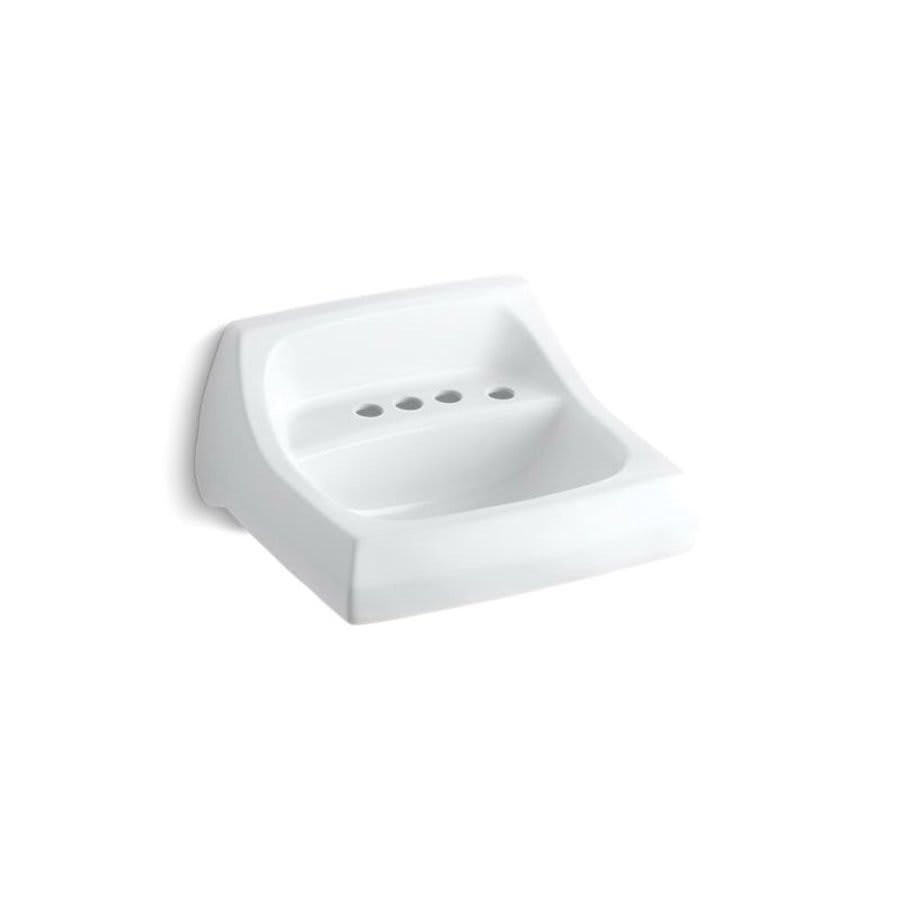 Kingston™ Wall Mount Lavatory Sink, ADA, 21-1/4 x 18-1/4 x 7-1/4 in, Vitreous China, White