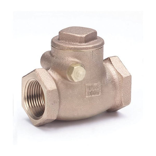 Swing Check Valve, 1-1/2 in, FNPT, Bronze