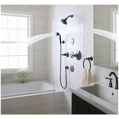 Classic Adjustable Wall Mounted Hand Shower Holder with 1/2" Connection from Bancroft Collection