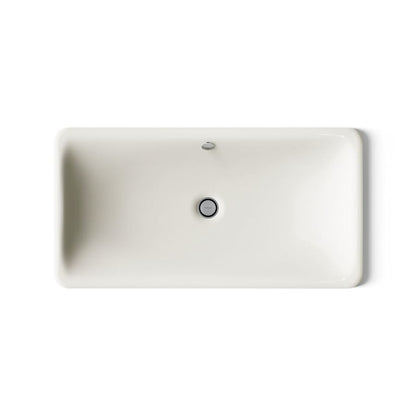Iron Plains 30" Cast Iron Drop-In or Undermount Bathroom Sink with Overflow
