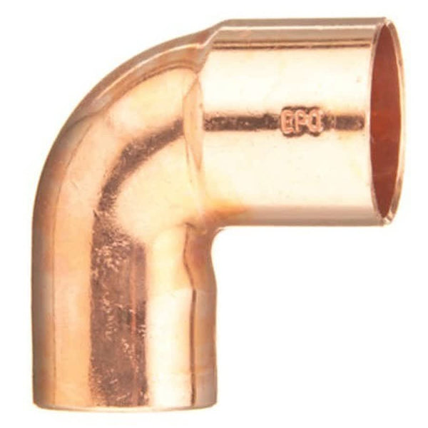 Street 90 deg Elbow, 3/8 in, Fitting x C, Copper