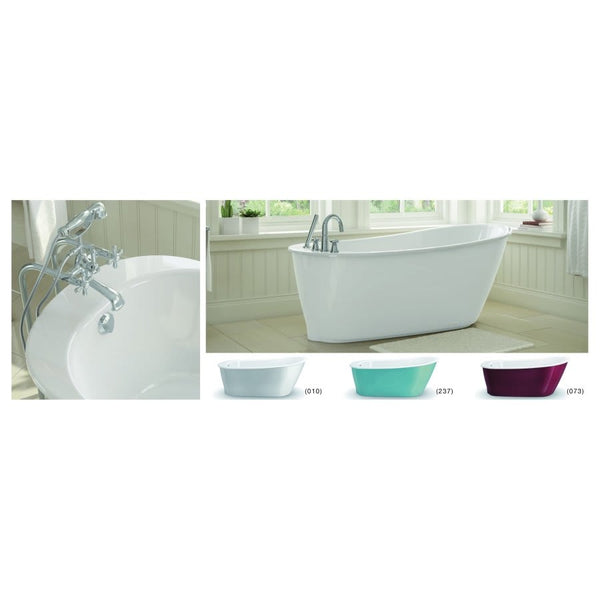 Sax Freestanding Tub, 60-1/8 x 32 x 25 in, End Drain, White