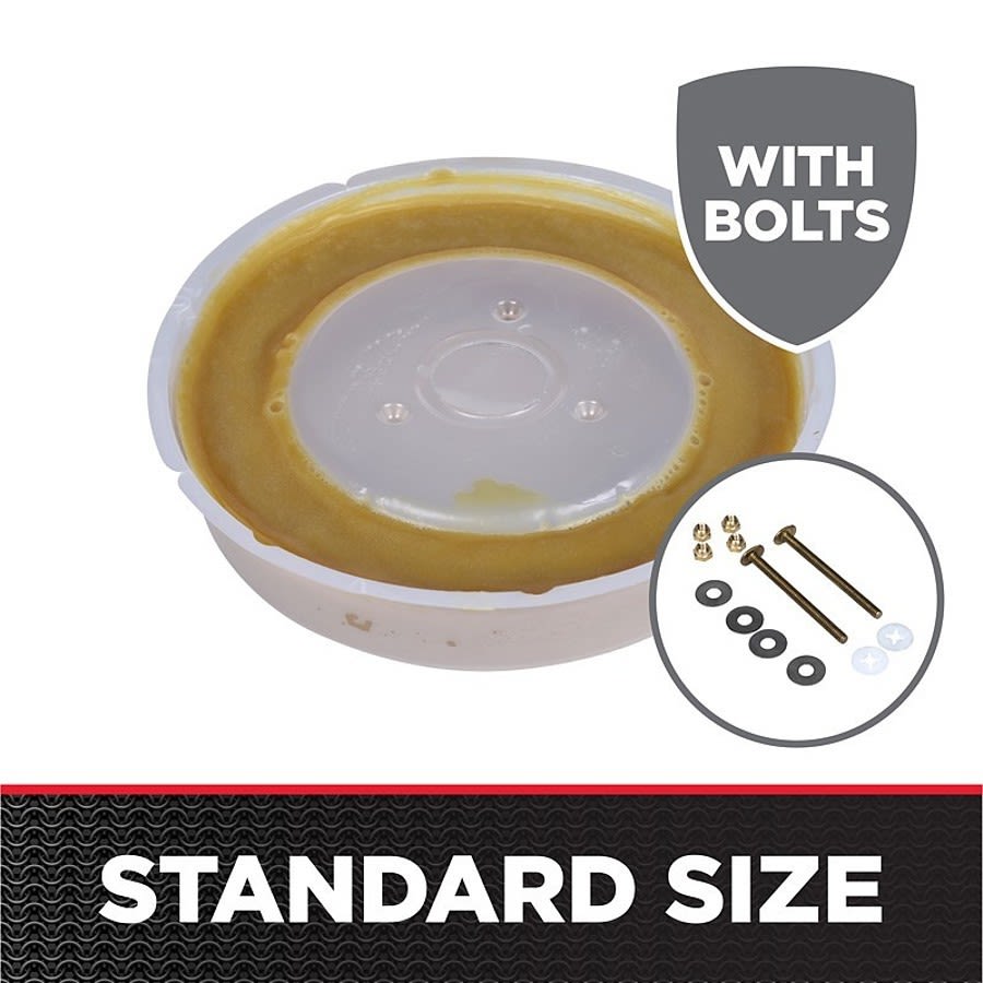 3 or 4 in Johni-Ring® Regular Wax Ring with Johni-Bolts®, Combo Pack