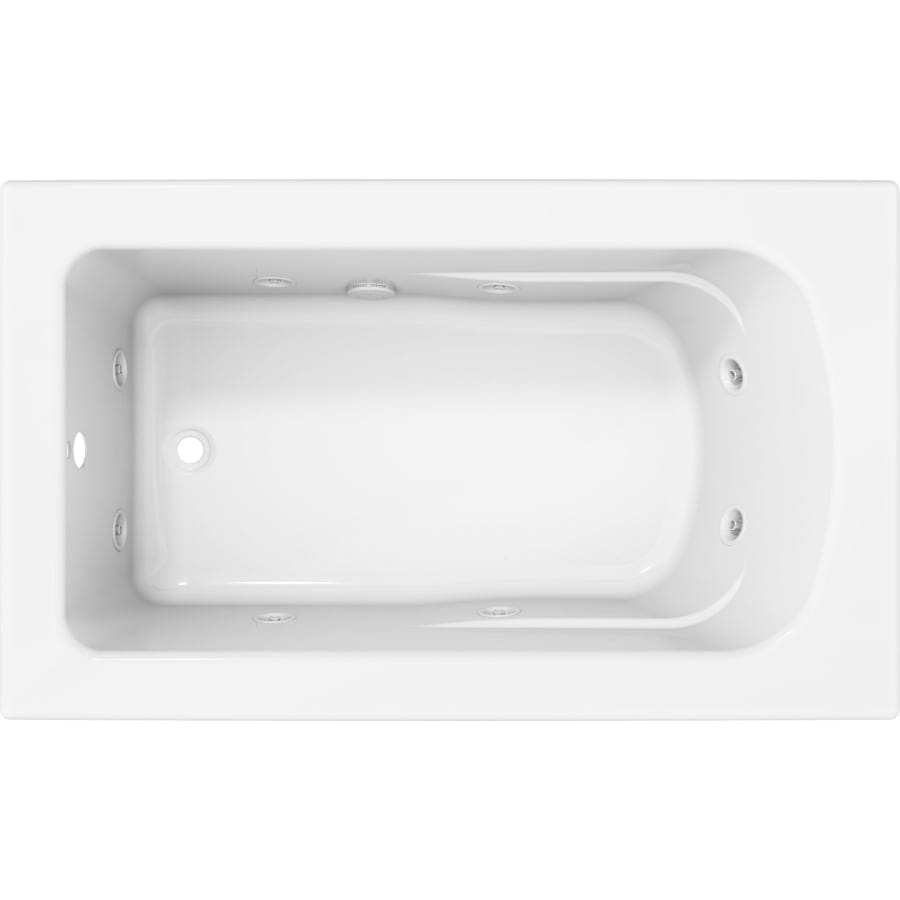 Lansford Drop In Acrylic Whirlpool Tub with Reversible Drain