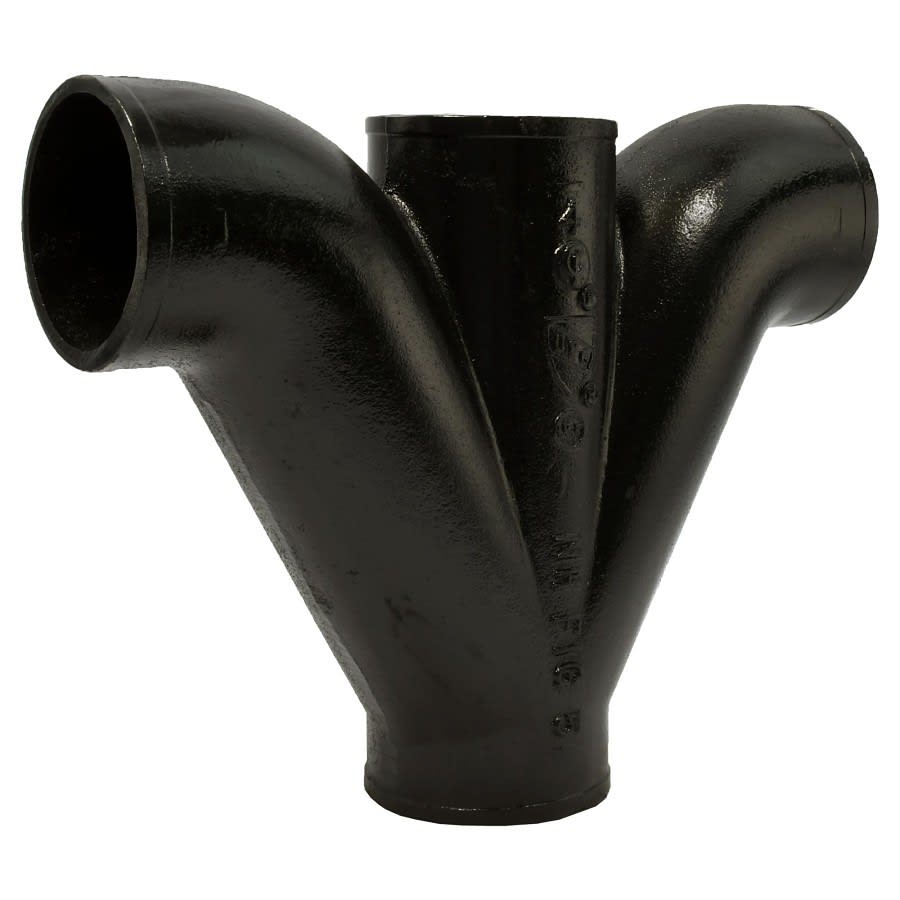 No Hub Fitting, 4 in, No Hub, Cast Iron