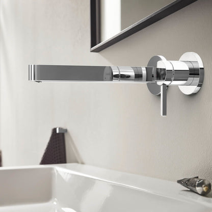 Finoris 1.2 GPM Wall Mounted Widespread Bathroom Faucet