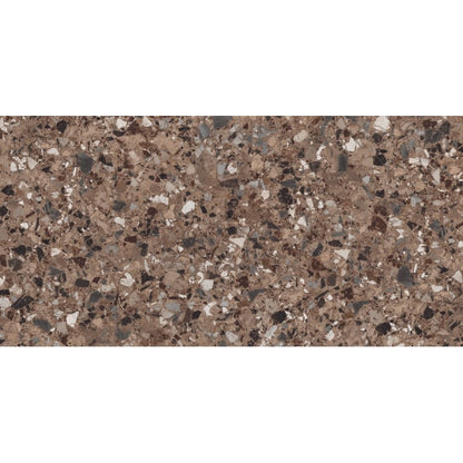 MILZETTI PEBBLE COCOA PL 24X47