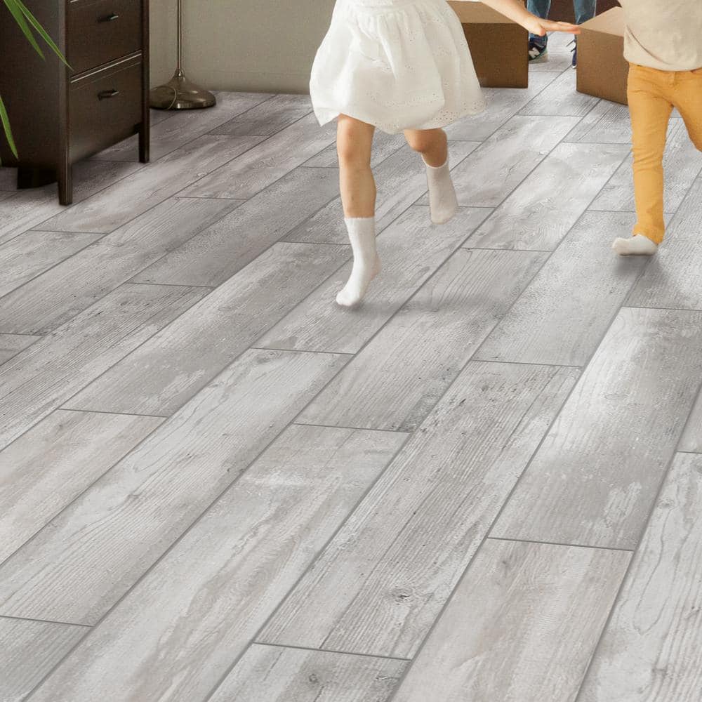 Alaskan Powder Light Gray 8 in. x 36 in. Matte Porcelain Floor and Wall Tile (13.6 sq. ft./Case)