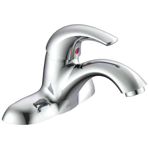 TECK® Centerset Lavatory Faucet, ADA, 1 Handle, 2-Hole, 0.5 gpm, Chrome
