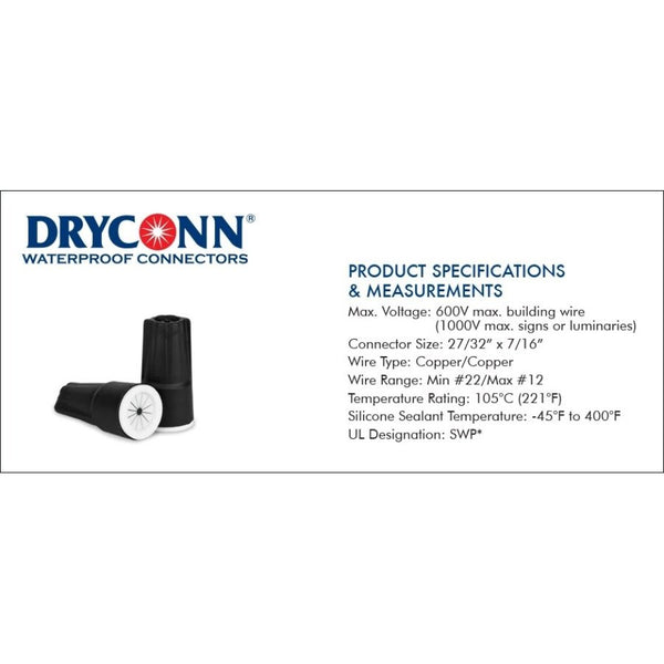 Blk/White Pre-Filled Wire Nut