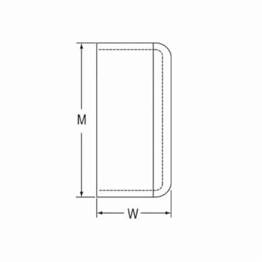 End Cap, 10 in, Socket, SCH 40/STD, PVC