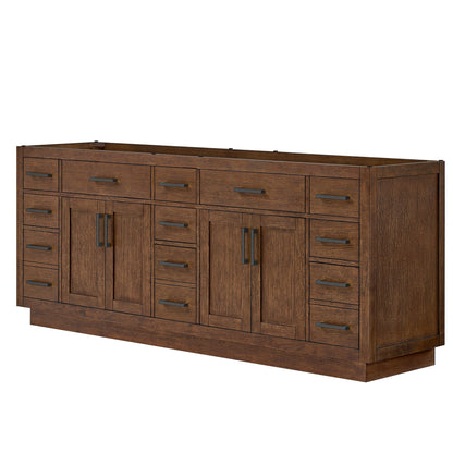 Beckett Double Bathroom Vanity with Toe Kick - 83W x 34.25H x 21.5D