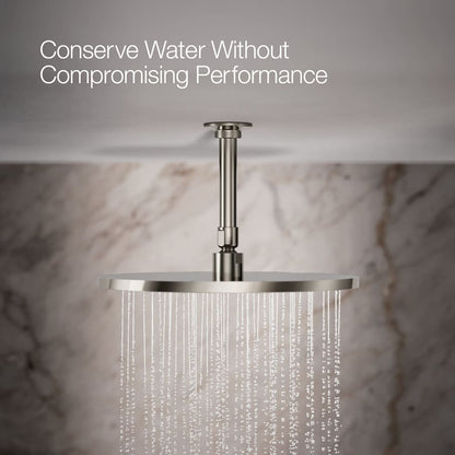 Contemporary Round 12" Single Function 2.5 GPM Rainhead with MasterClean Sprayface and Katalyst Air-Induction Technology