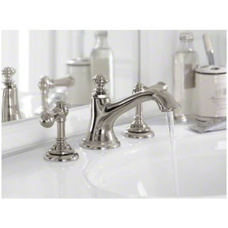 Artifacts 1.2 GPM Widespread Bathroom Faucet with Clicker Drain Assembly - Less Handles