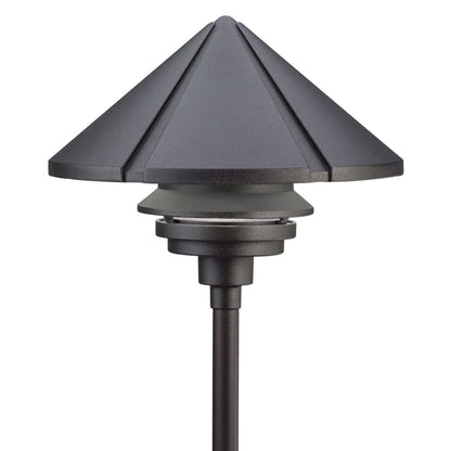 Six Groove 10" 1-Tier Metal Halide Path or Bollard Light