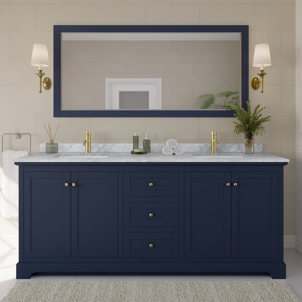 Avery Double Bathroom Vanity - 80W x 35H x 22D
