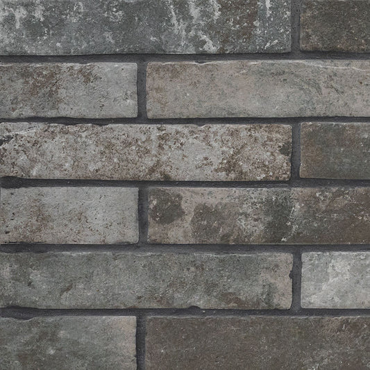 Brickstone Charcoal Brick Wall Tile