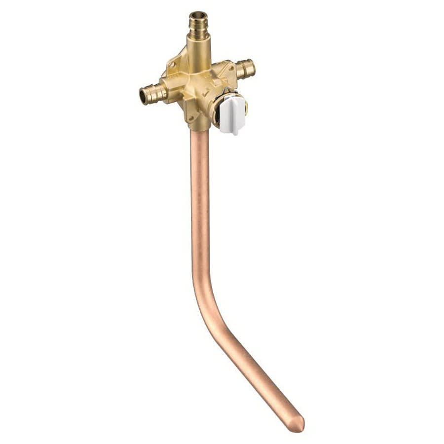 Posi-Temp® M-Pact® Pressure Balancing Valve, 1/2 in, Cold Expansion PEX Inlet x 1/2 in, Cold Expansion PEX Outlet, Brass Body