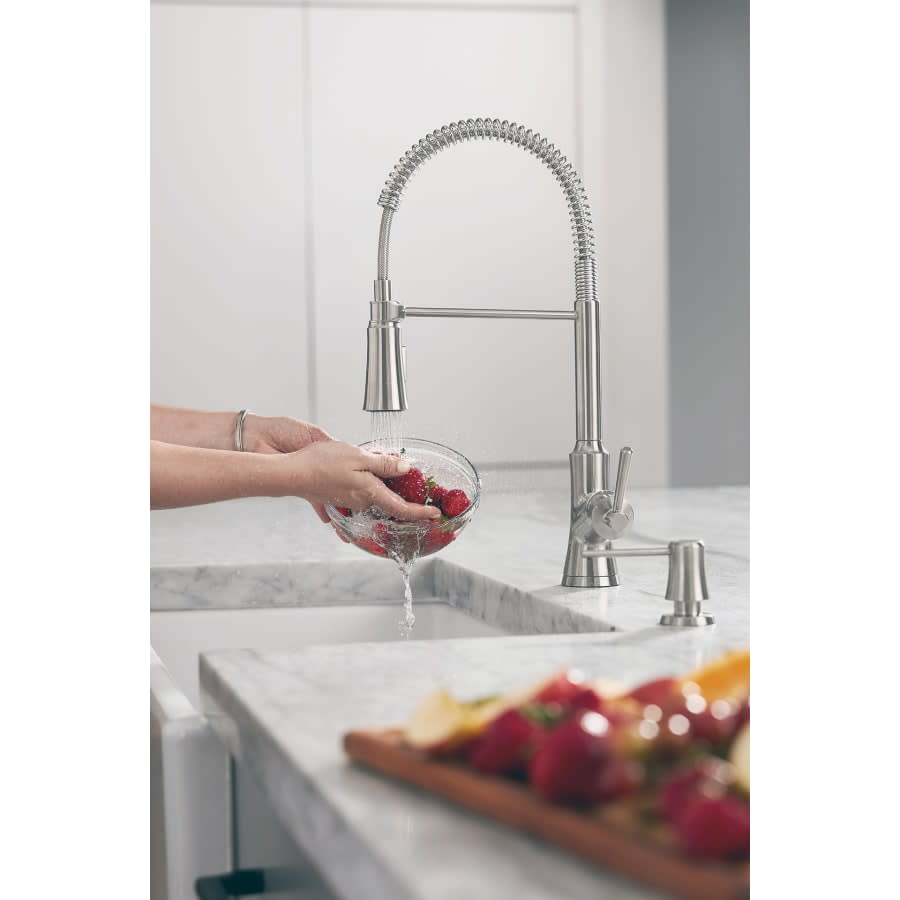 Joleena 1.75 GPM Pre-Rinse Kitchen Faucet Semi-Pro Spout with Magnetic Docking & Toggle Spray Diverter - Limited Lifetime Warranty