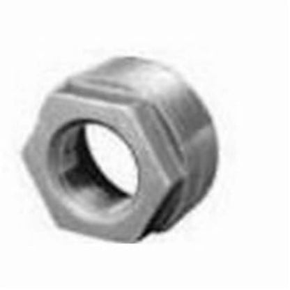 Hex Head Bushing, 2-1/2 x 1-1/2 in, FNPT, 150 lb, Malleable Iron, Black