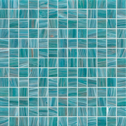 SWIRL TEAL GL MO 1X1/12X12