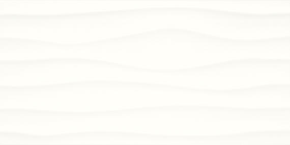 Multitude Origami White Rectangle, Wave 12X24 Textured