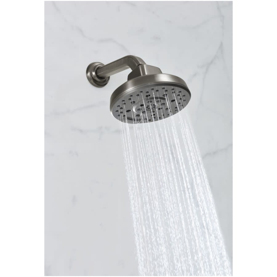 Levoir 1.75 GPM 4 Function Shower Head with H2Okinetic Technology and TouchClean