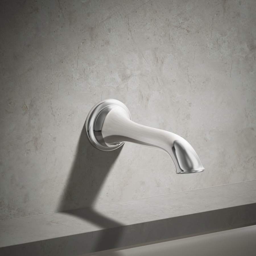 Artifacts Non Diverter Wall Mounted Tub Spout with Flare Design