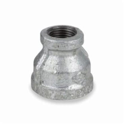 Reducer Coupling, 1-1/2 x 1/2 in, FNPT, 150 lb, Malleable Iron, Galvanized
