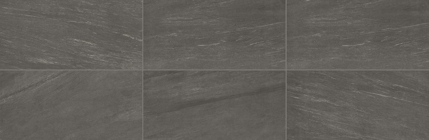 Montesano Charcoal Chevron 2X5 Matte