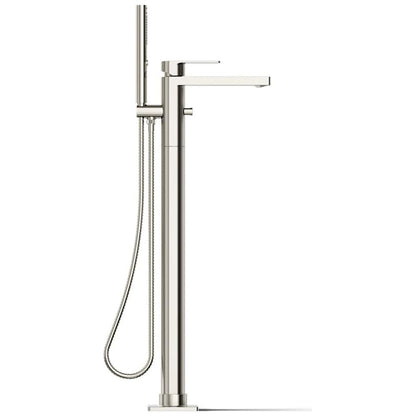 Parallel Floor Mounted Tub Filler - Includes Hand Shower