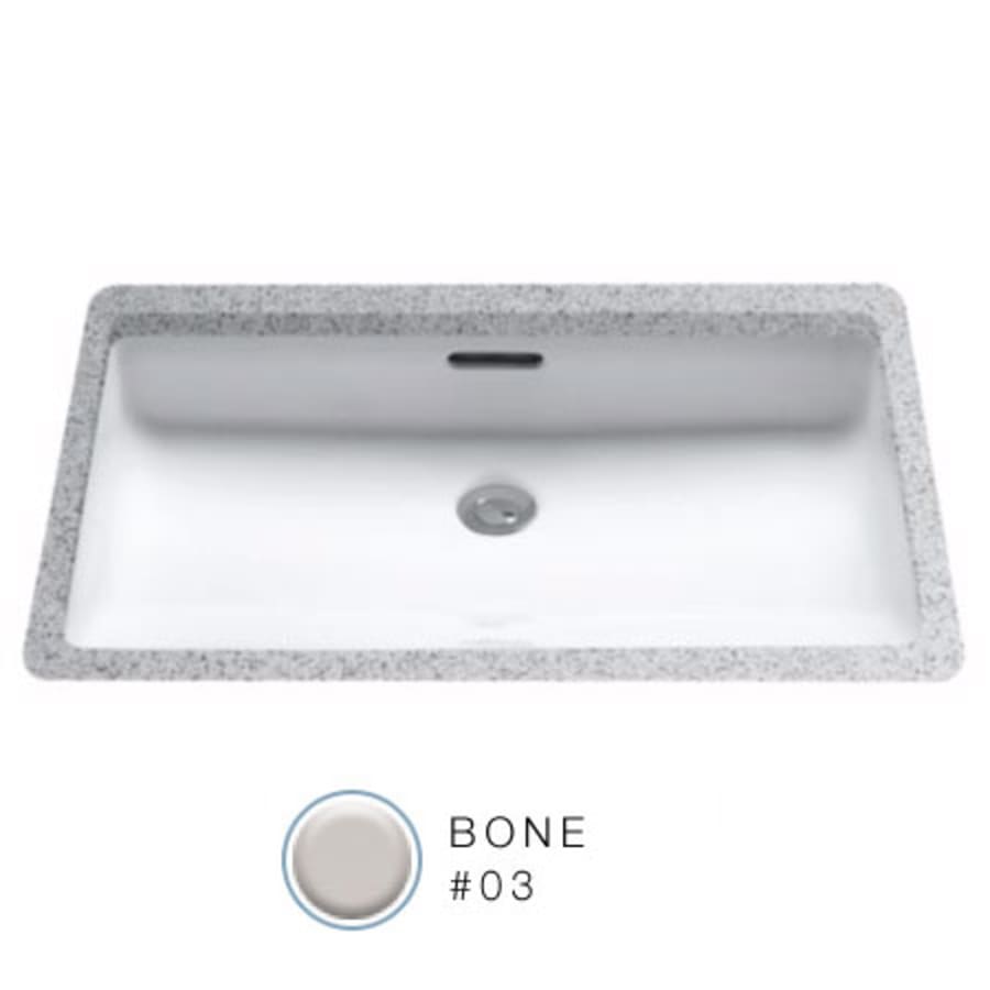 20-1/2" Undermount Bathroom Sink with Overflow and CeFiONtect Ceramic Glaze