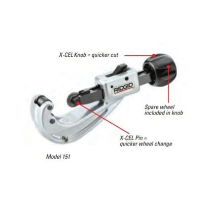 Tubing Cutter, 1/4 to 1-5/8 in Capacity