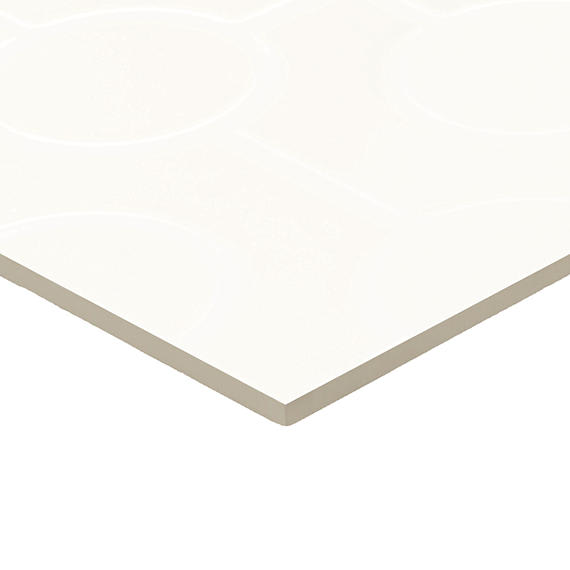 Luminique Arctic White Rectangle, Handcrafted 12X24 Glossy