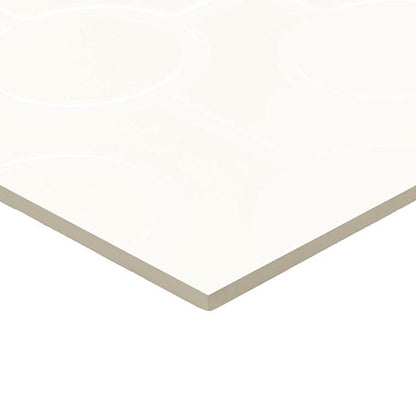 Luminique Arctic White Rectangle, Weave 12X24 Glossy