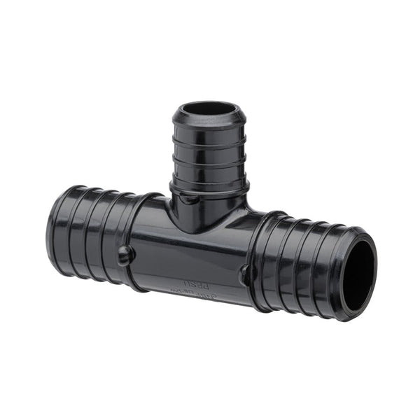 QickSert CR® Tee, 1 x 3/4 in, Crimp PEX, Poly