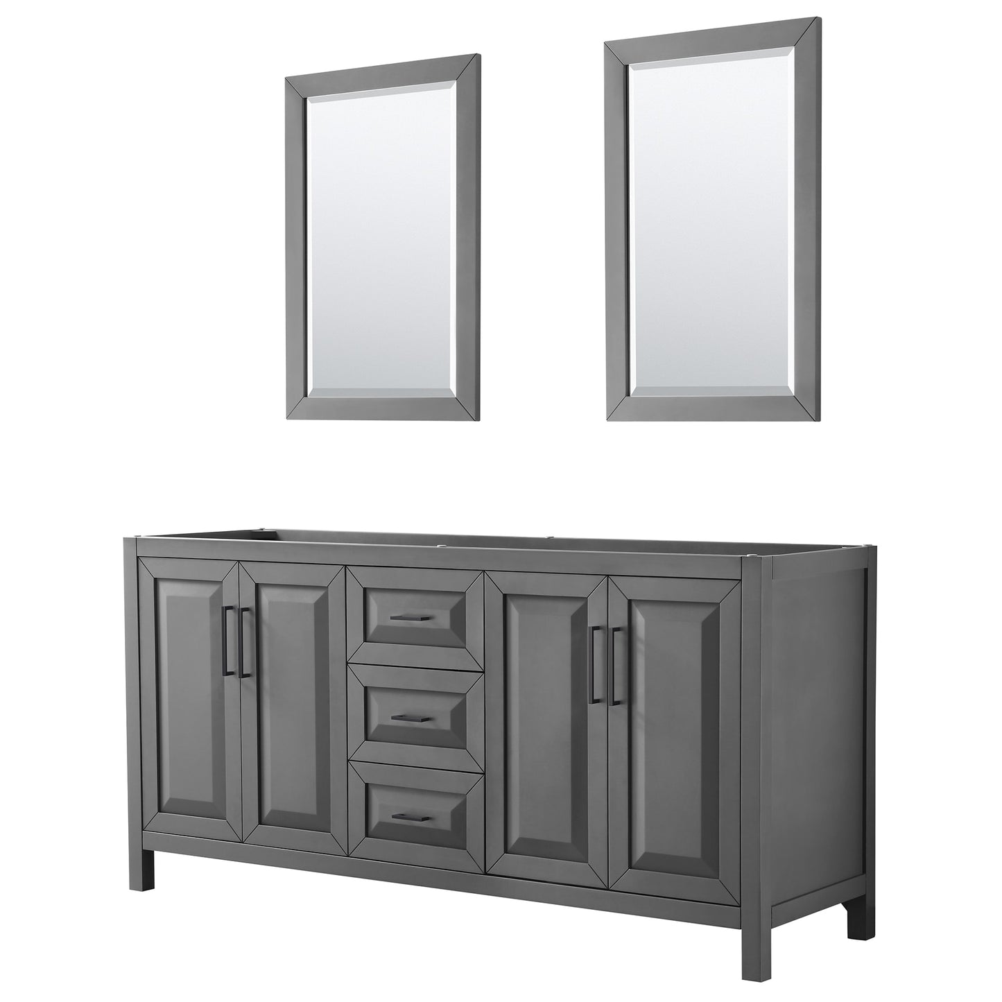 Daria Double Bathroom Vanity - 71W x 35H x 21.5D