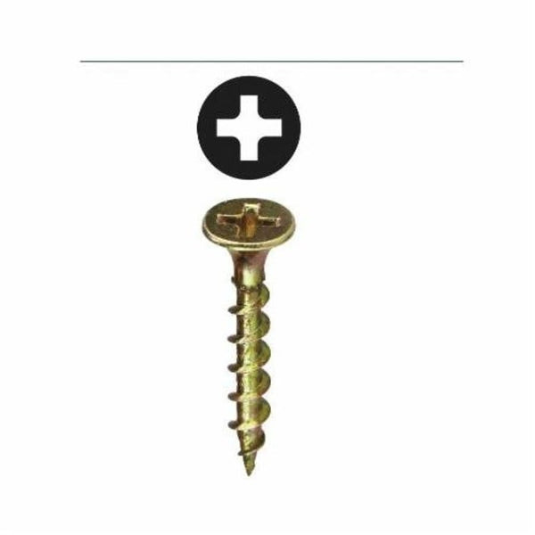 Drywall Screw, #6, 2 in L, Phillips Drive, Plain