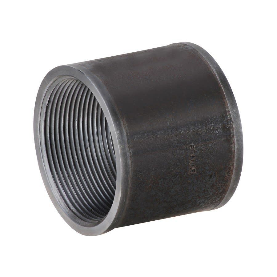 Merchant Coupling, 3/4 in, FNPT, Malleable Iron, Black