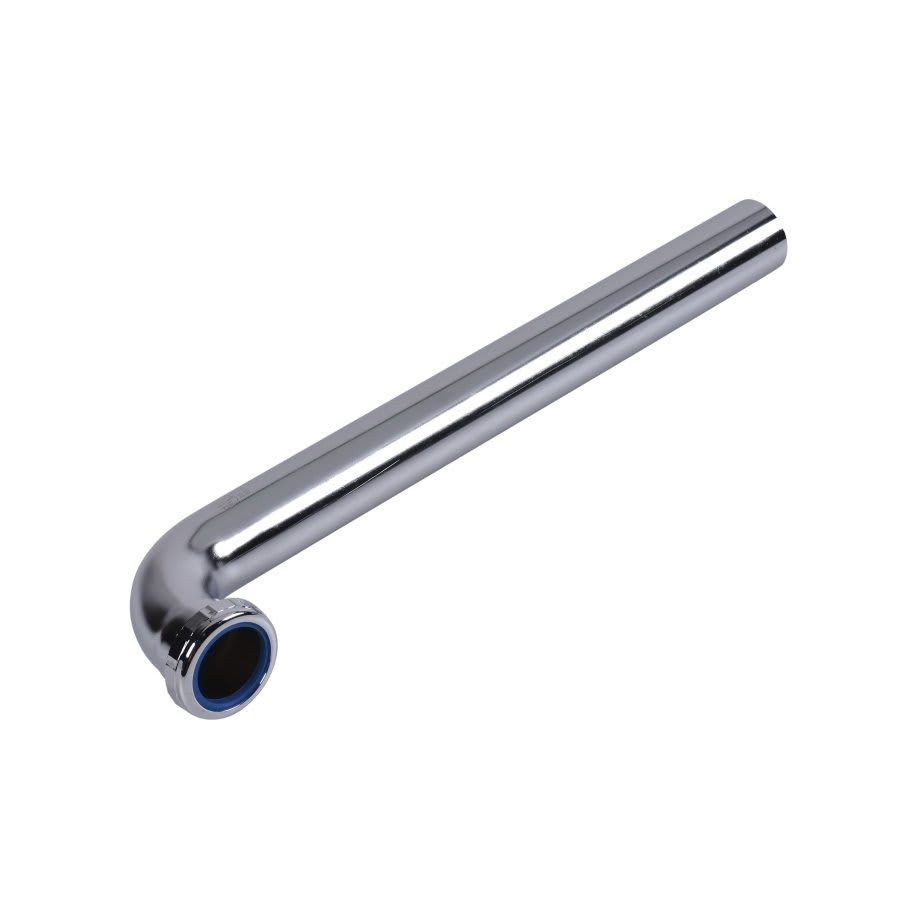 Tubular Waste Arm, 1-1/2 in, Tube x Slip Joint, 20 ga, Chrome