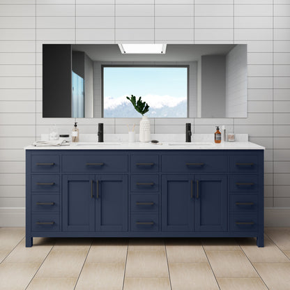 Beckett Double Bathroom Vanity - 84W x 35H x 22D