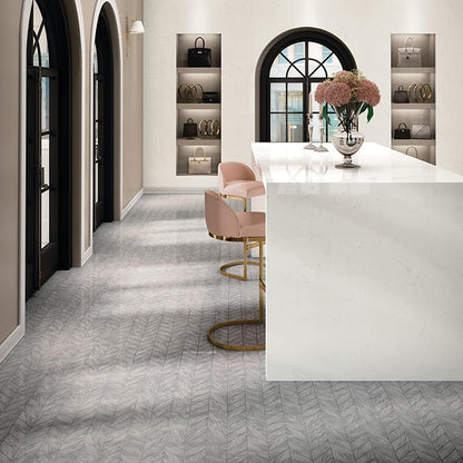 Marble Attache Lavish Stellar Grey Rectangle 12X24 Matte