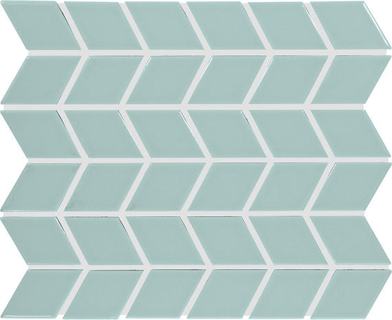 Color Wheel Retro Spa Chevron 2X3 Glossy