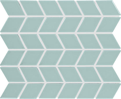 Color Wheel Retro Spa Arabesque 3X3 Glossy