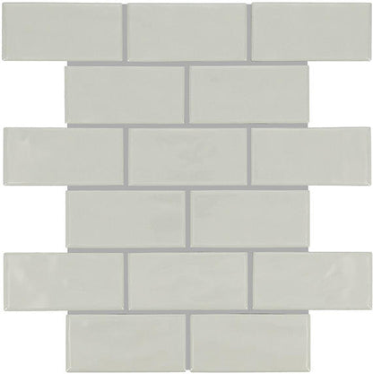 Artezen Ideal Gray Herringbone 2X4 Glossy