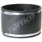 Shielded Transition Coupling, 8 in, PVC/Stainless Steel