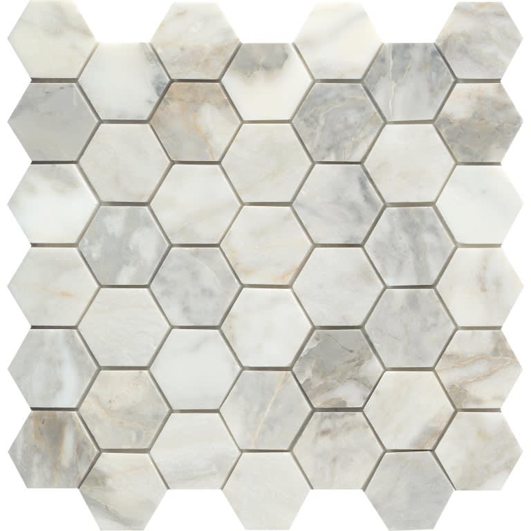 CALACATA GIALLO HN 2"HEX/MO