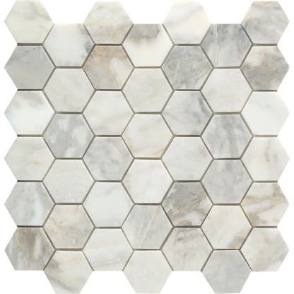 CALACATA GIALLO HN 2"HEX/MO